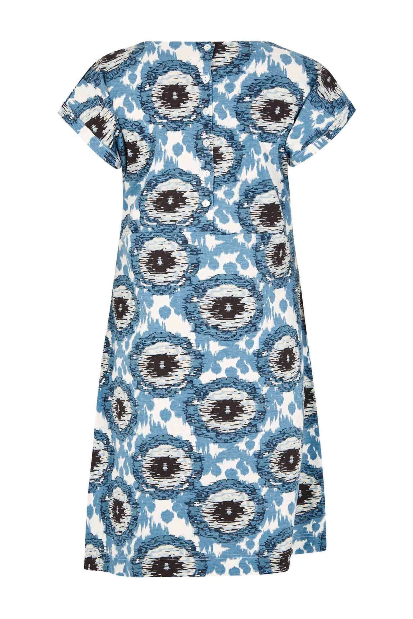 Weird Fish Tallahassee Organic Jersey Dress- Pale Denim