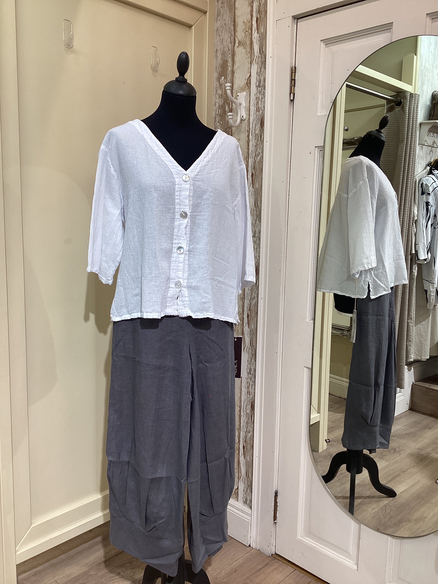 ABACA Ronie Short Jacket Snow