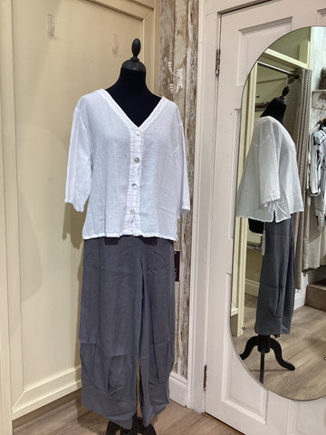 ABACA Ronie Short Jacket Snow