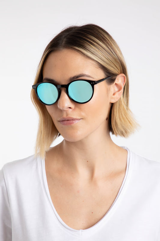 Williams Round Sunglasses Ocean Blue