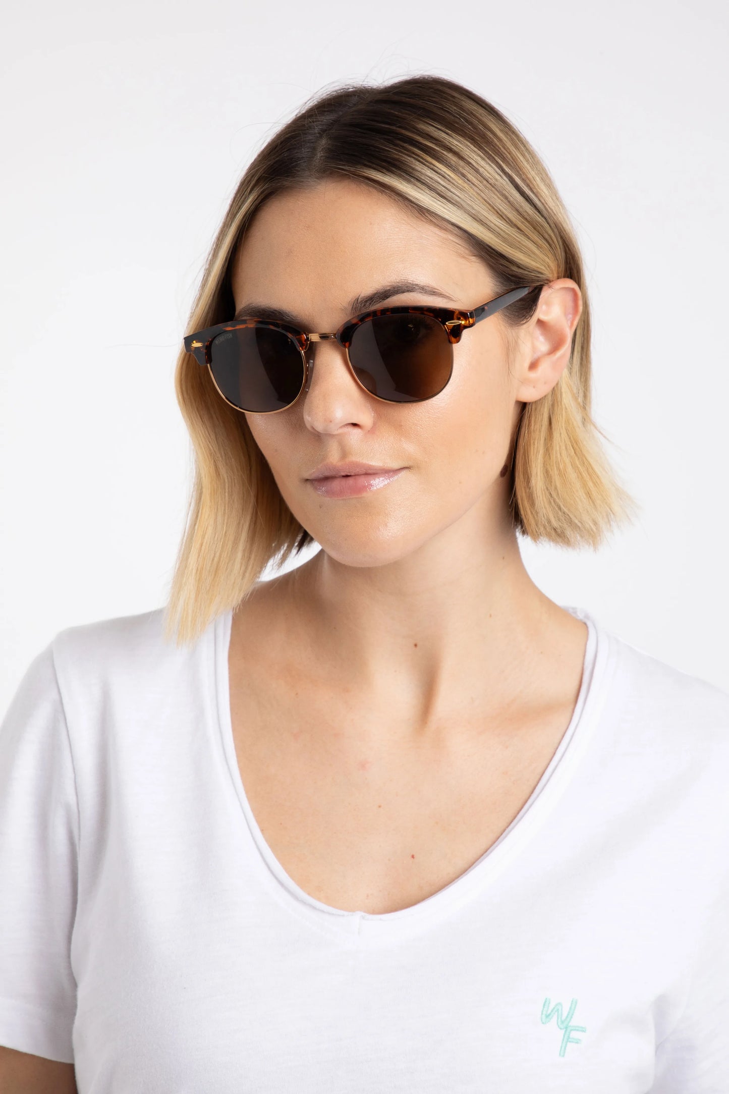 Weird Fish Johnson Clubmaster Sunglasses Antique Tan