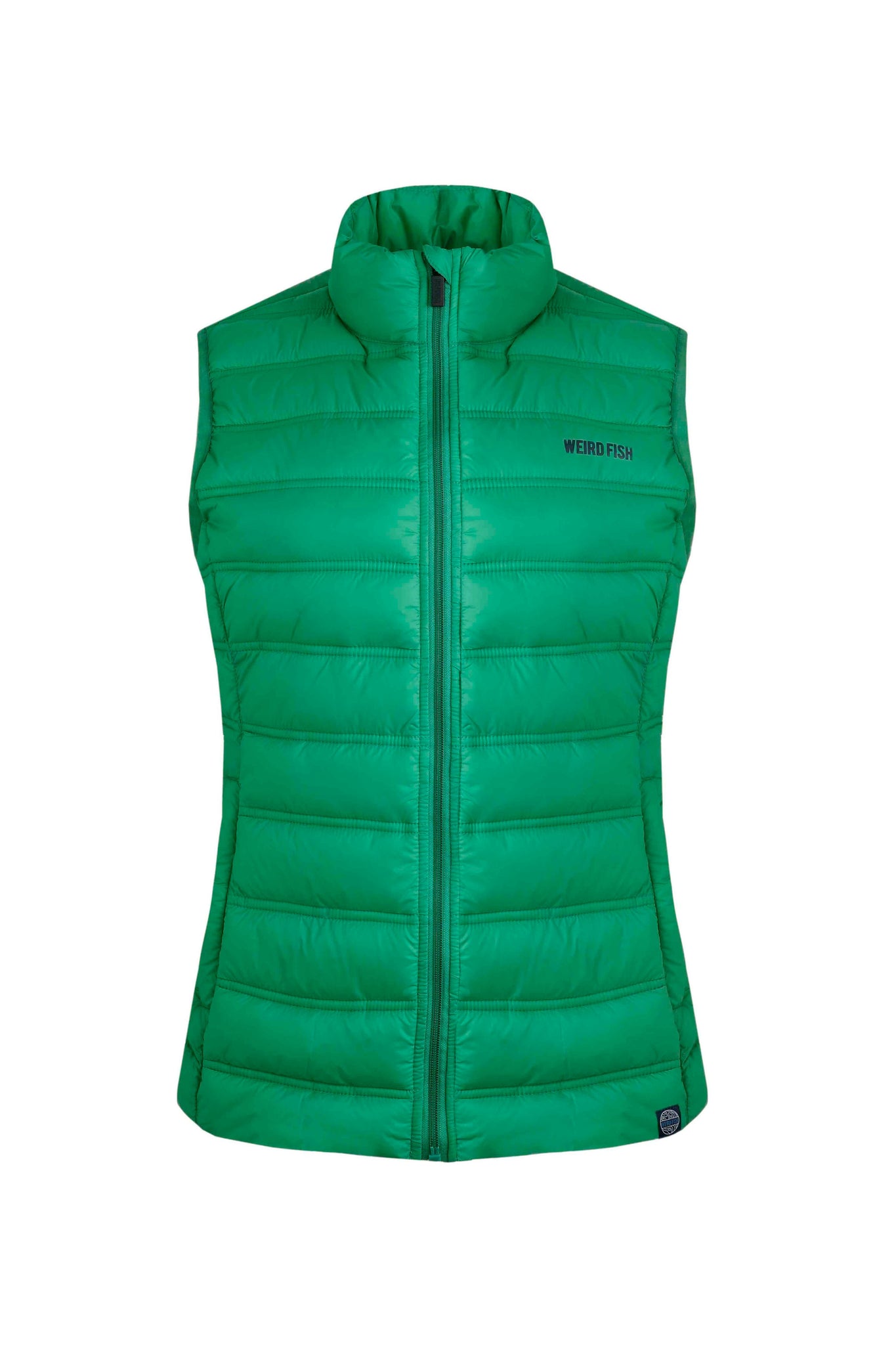 Weird Fish Atissa Lightweight Padded Gilet Evergreen