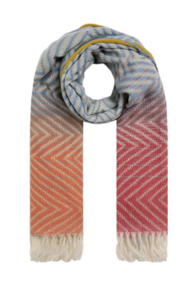 Weird Fish Jadida brushed Scarf- Pale Denim