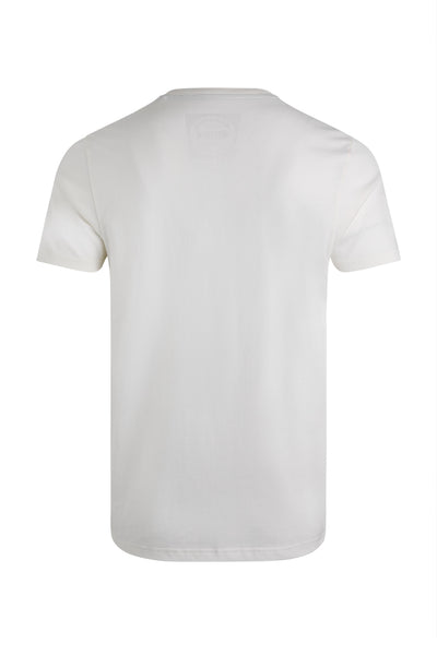 Weird Fish Tidal Organic Cotton Branded Pocket T-Shirt White
