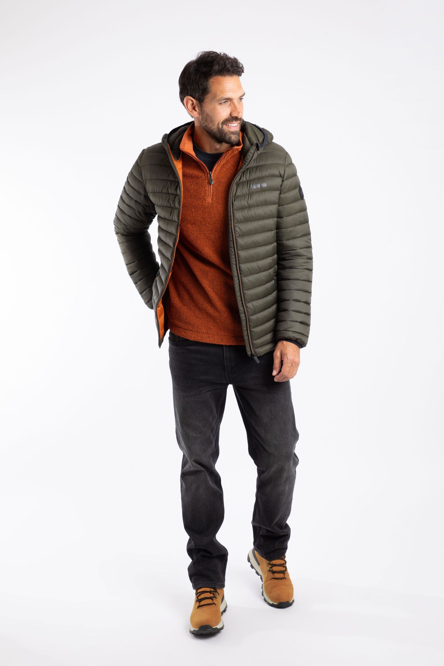 Weird Fish Flete Jacket- Anthracite