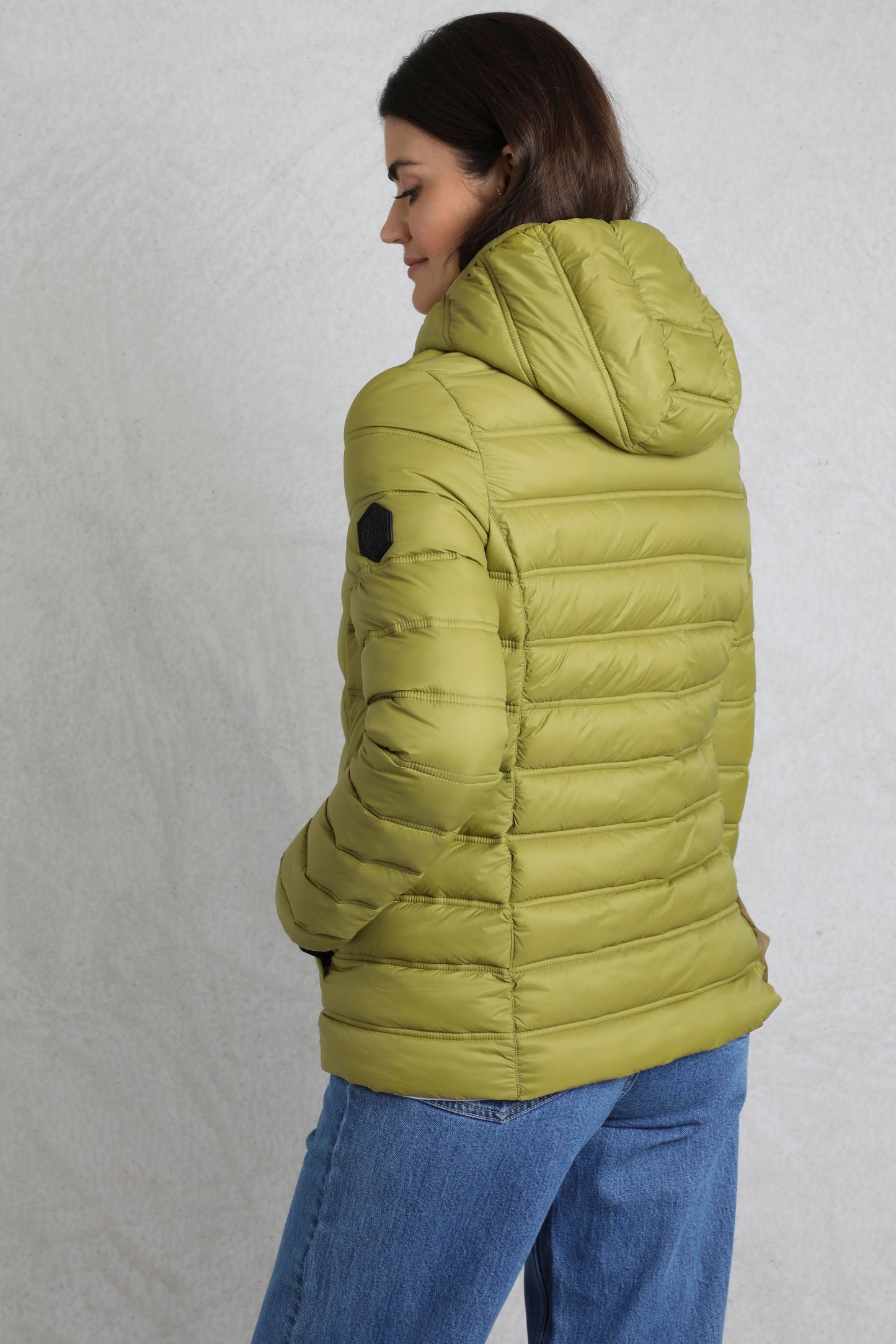 Weird Fish Eshka Lightweight Padded Jacket Tarragon