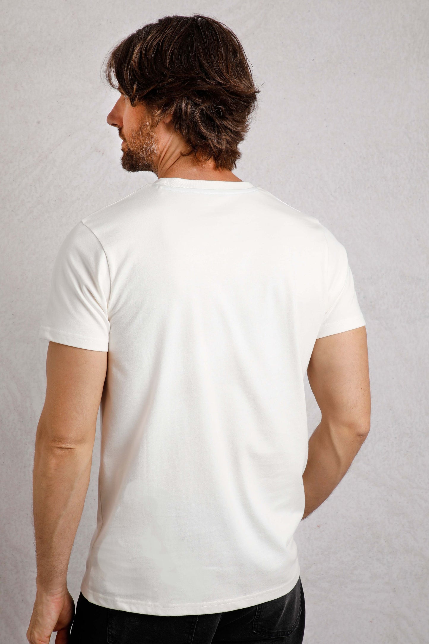 Weird Fish Tidal Organic Cotton Branded Pocket T-Shirt White