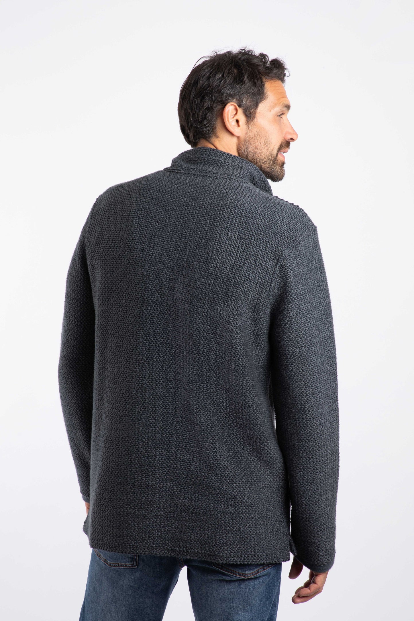 Weird Fish Macaroni Cruiser Sweater Navy