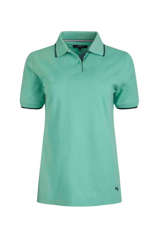 Pammie Polo Tee Aquamarine