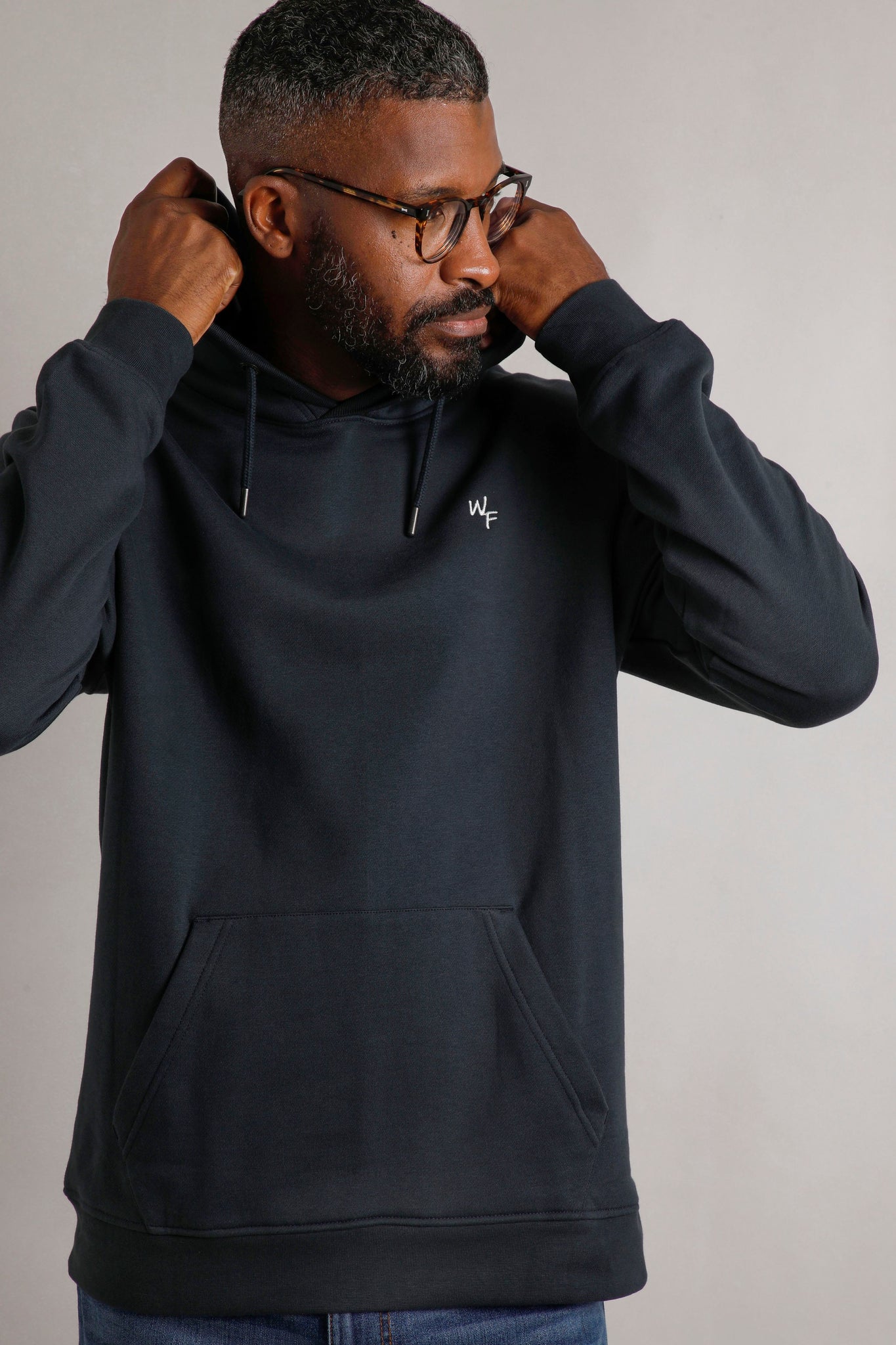 Weird Fish Hugo Popover Hoody Navy