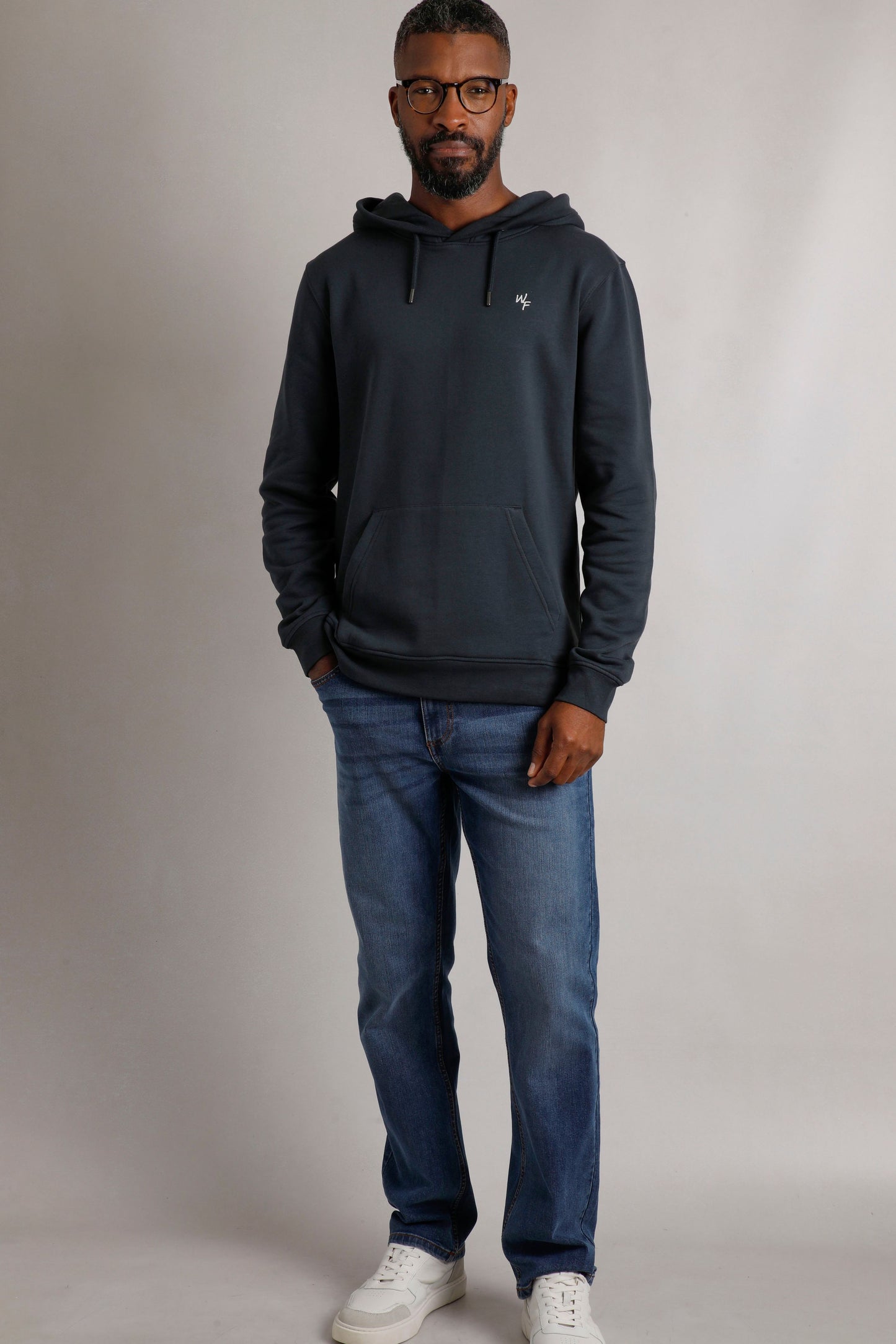 Weird Fish Hugo Popover Hoody Navy