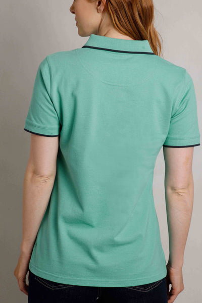 Pammie Polo Tee Aquamarine