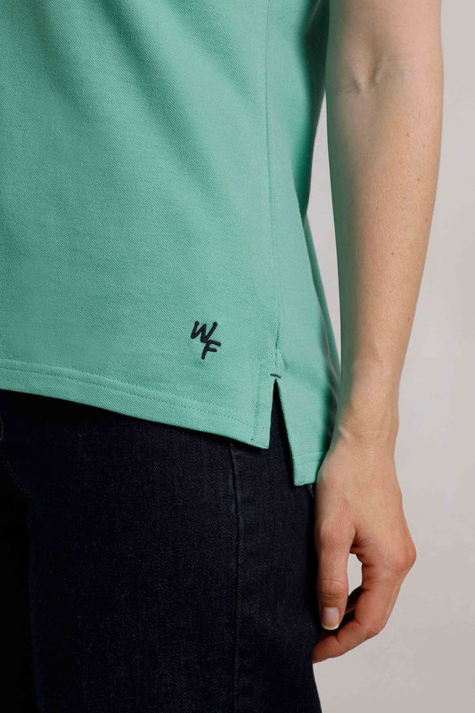 Pammie Polo Tee Aquamarine