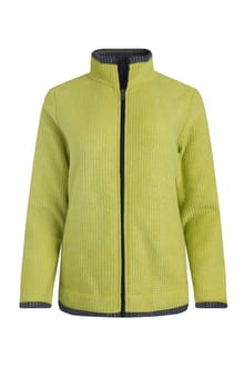 Weird Fish Ariana Grid Fleece- Tarragon