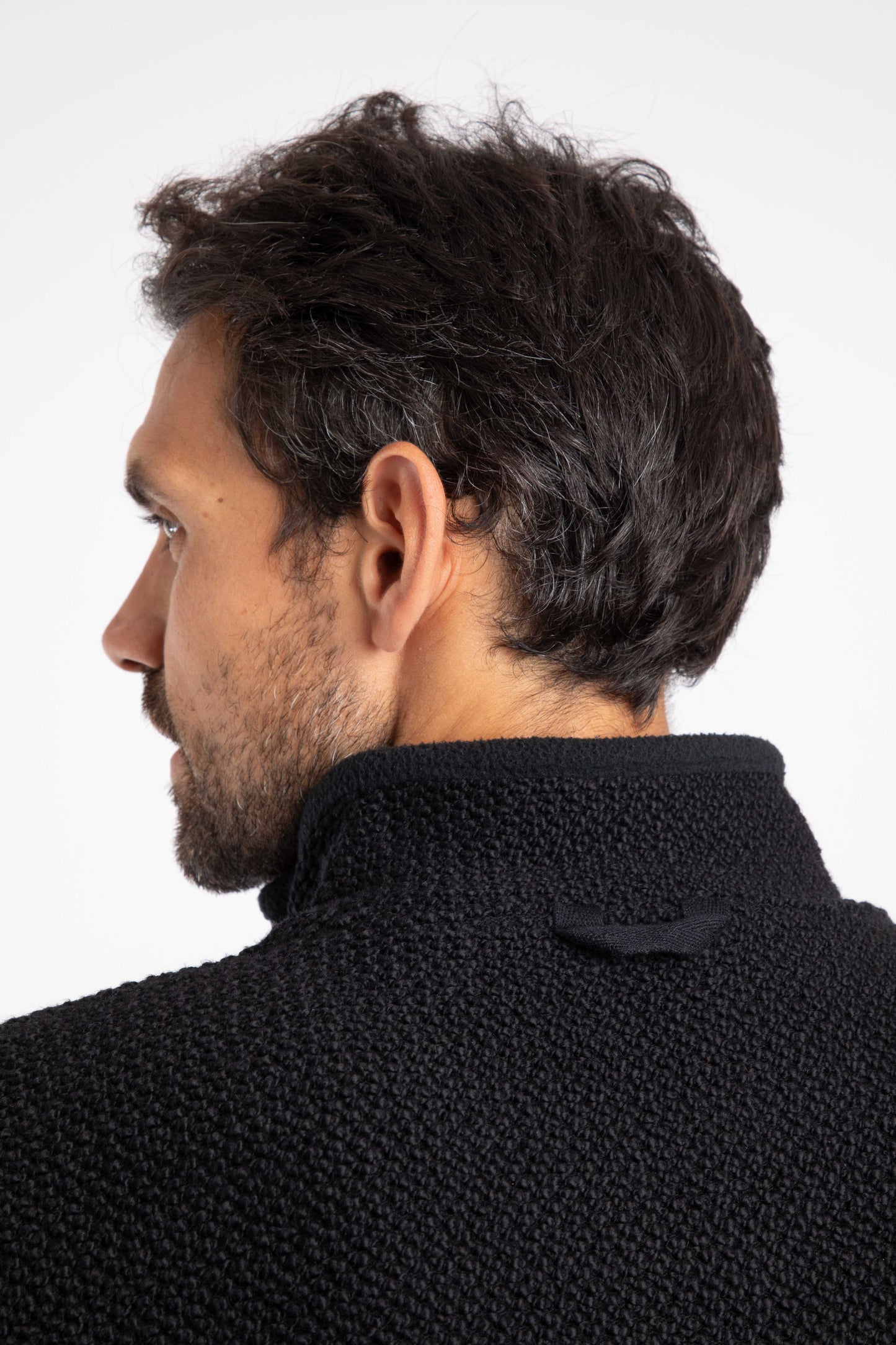 Weird Fish Berhan Full Zip Macaroni Black