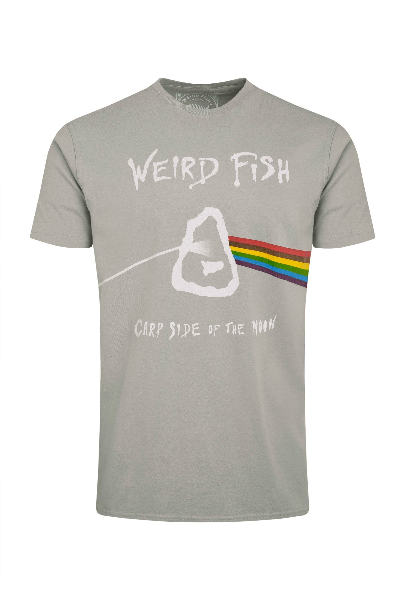 Weird Fish Carp Side Artist T-Shirt- Limestone