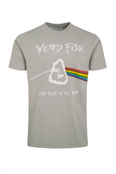 Weird Fish Carp Side Artist T-Shirt- Limestone
