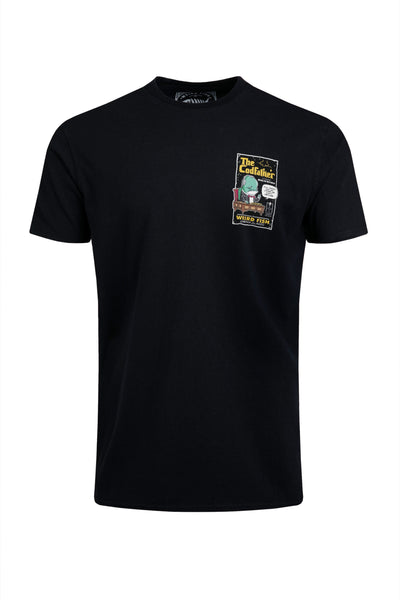 Weird Fish Codfather Artist T-Shirt- Black