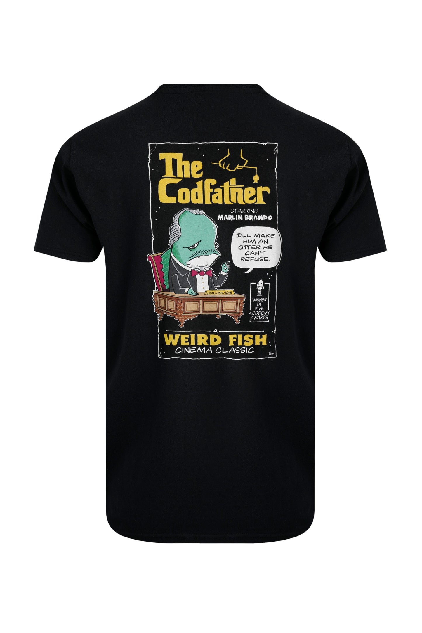 Weird Fish Codfather Artist T-Shirt- Black