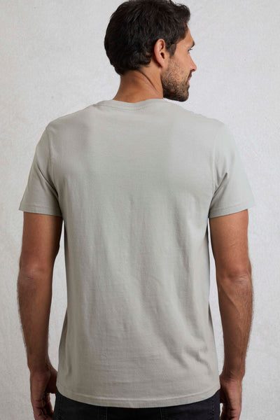 Weird Fish Carp Side Artist T-Shirt- Limestone