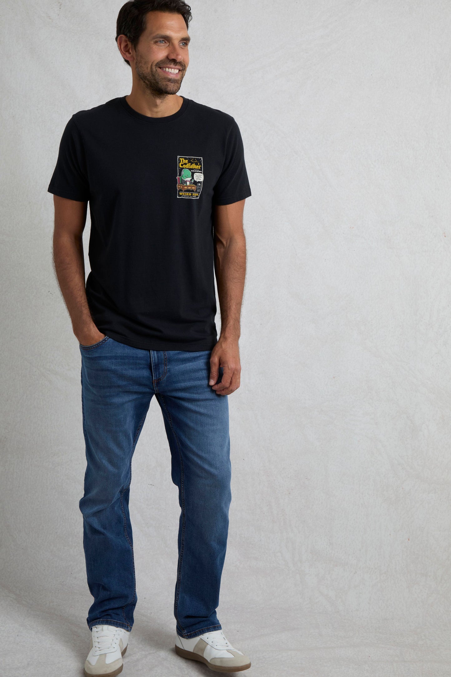 Weird Fish Codfather Artist T-Shirt- Black