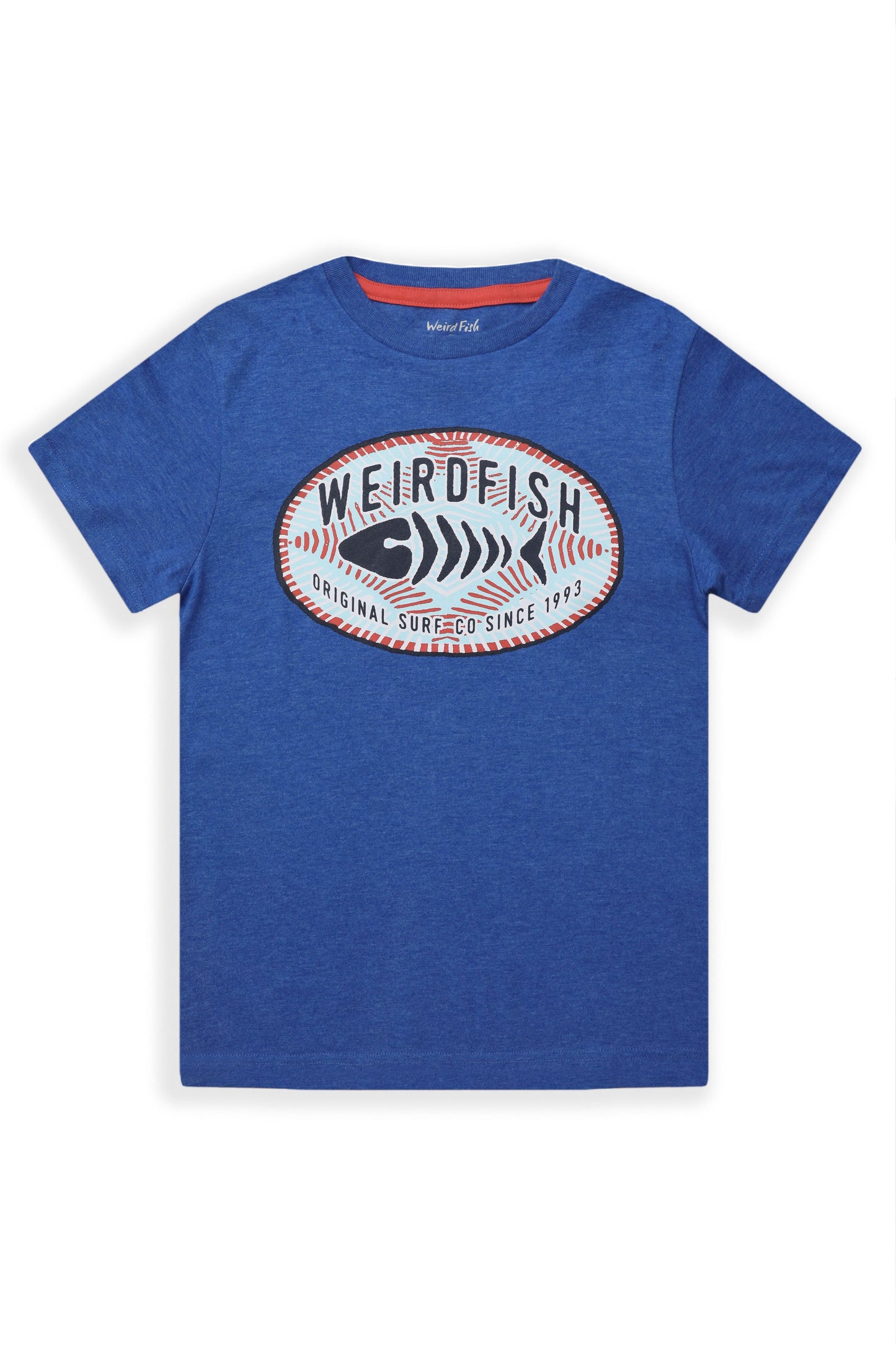 Weird Fish Surf Co Kids Eco Graphic T-Shirt Cobalt