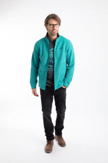 Weird Fish Shires Full Zip Grid Fleece Virdis