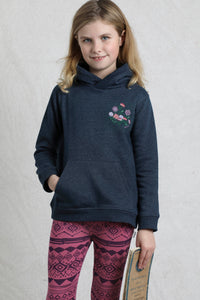 Weird Fish Kids Kelvin Kids Graphic Hoodie Navy
