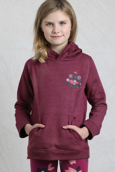 Weird Fish Kids Amber Girls Graphic Hoodie Boysenberry
