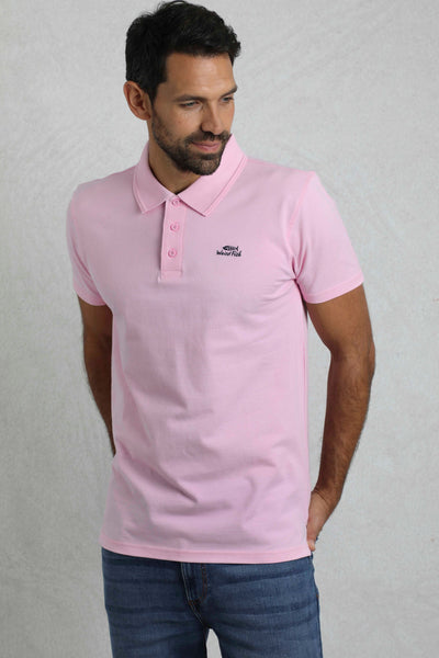 Miles Pique Polo Shirt - Pink