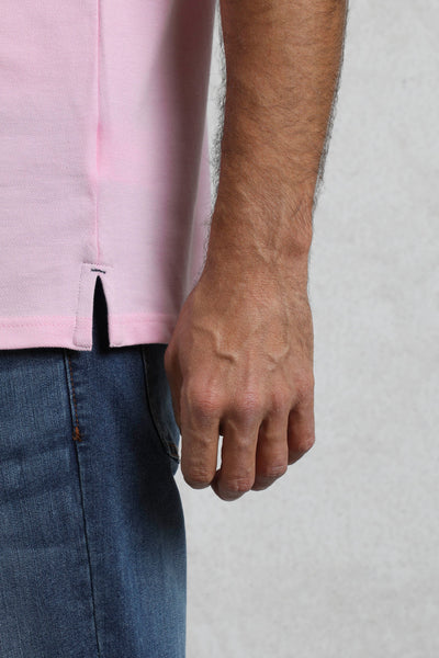 Miles Pique Polo Shirt - Pink