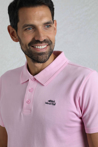 Miles Pique Polo Shirt - Pink