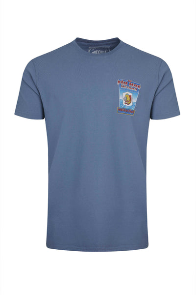Weird Fish Fin Hof Artist T-Shirt- MidBlue
