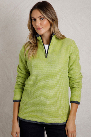 Weird Fish Beyonce Fleece- Tarragon