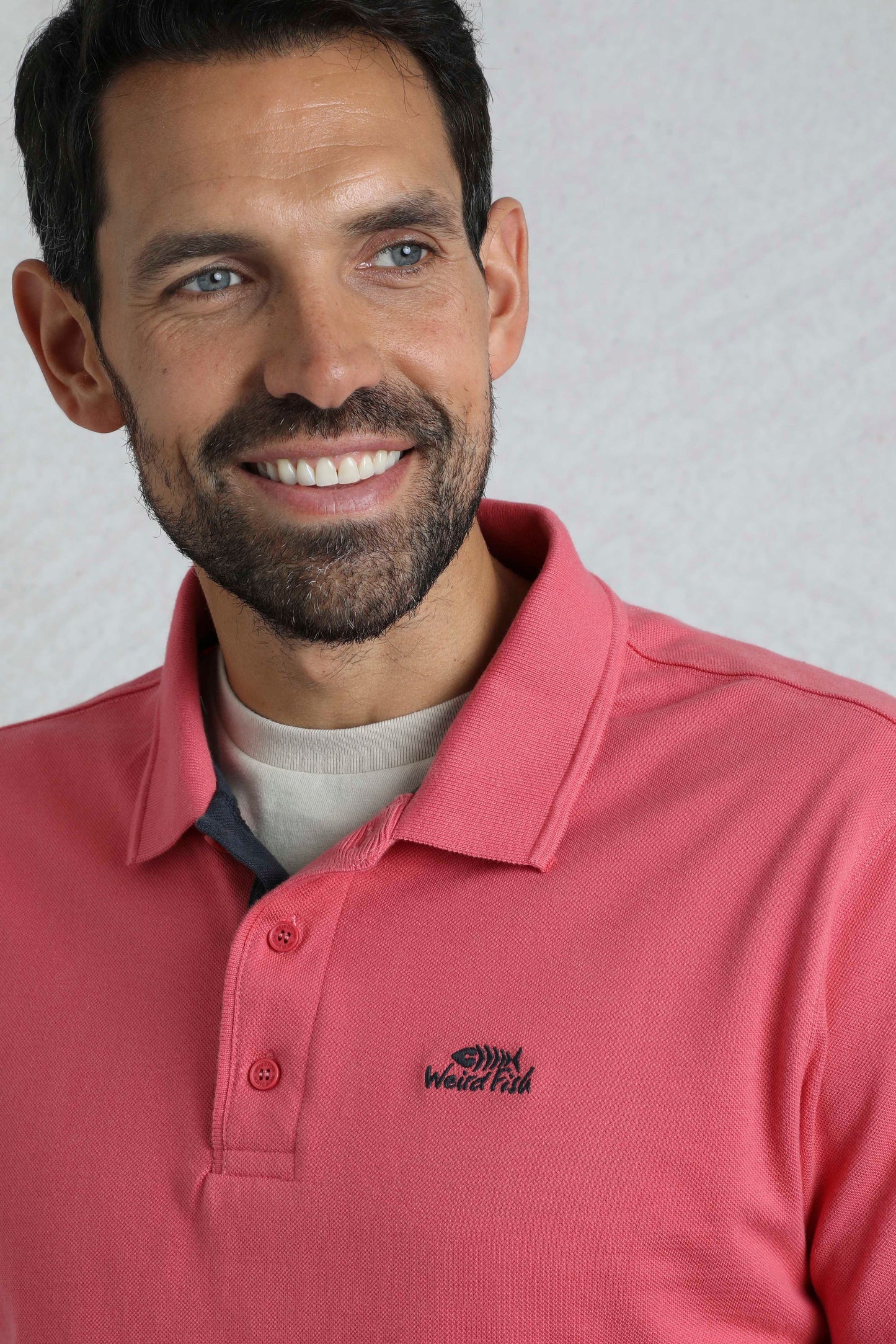 Miles Pique Polo Shirt - Dark Pink
