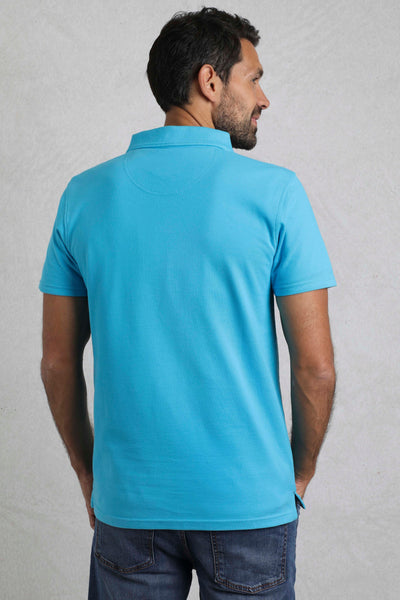 Miles Pique Polo Shirt - Oceano