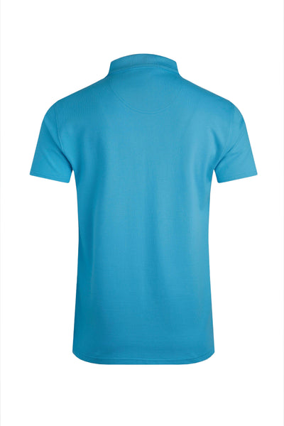 Miles Pique Polo Shirt - Oceano