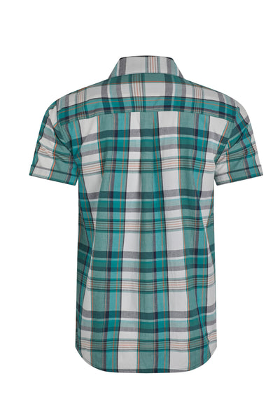 Weird Fish Judd Short Sleeve Check Shirt Ensign