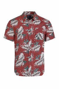 Weird Fish Faraway Organic Cotton Shirt Paprika