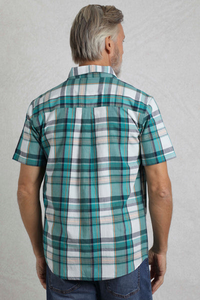 Weird Fish Judd Short Sleeve Check Shirt Ensign