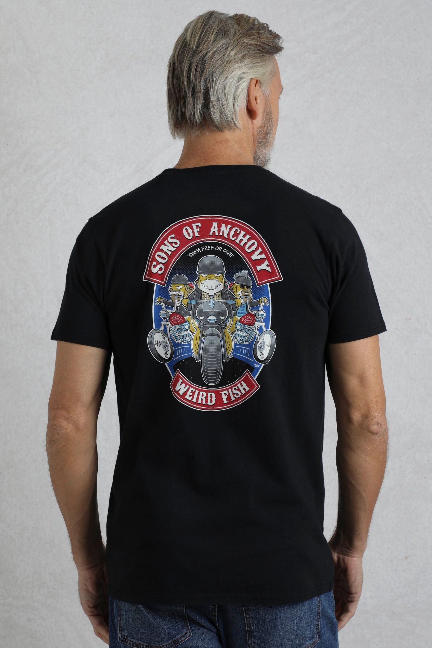 Weird Fish Sons Of Anchovy Artist T-Shirt- Black