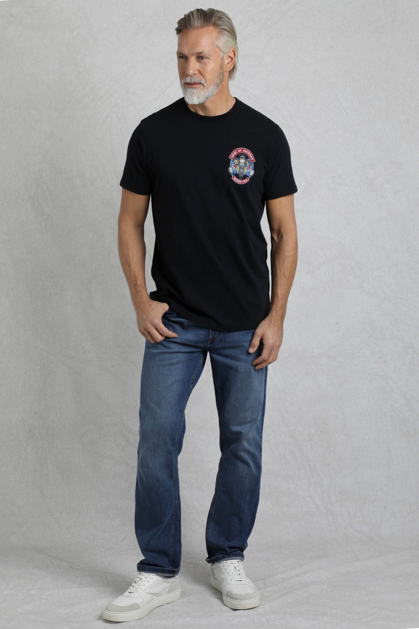 Weird Fish Sons Of Anchovy Artist T-Shirt- Black