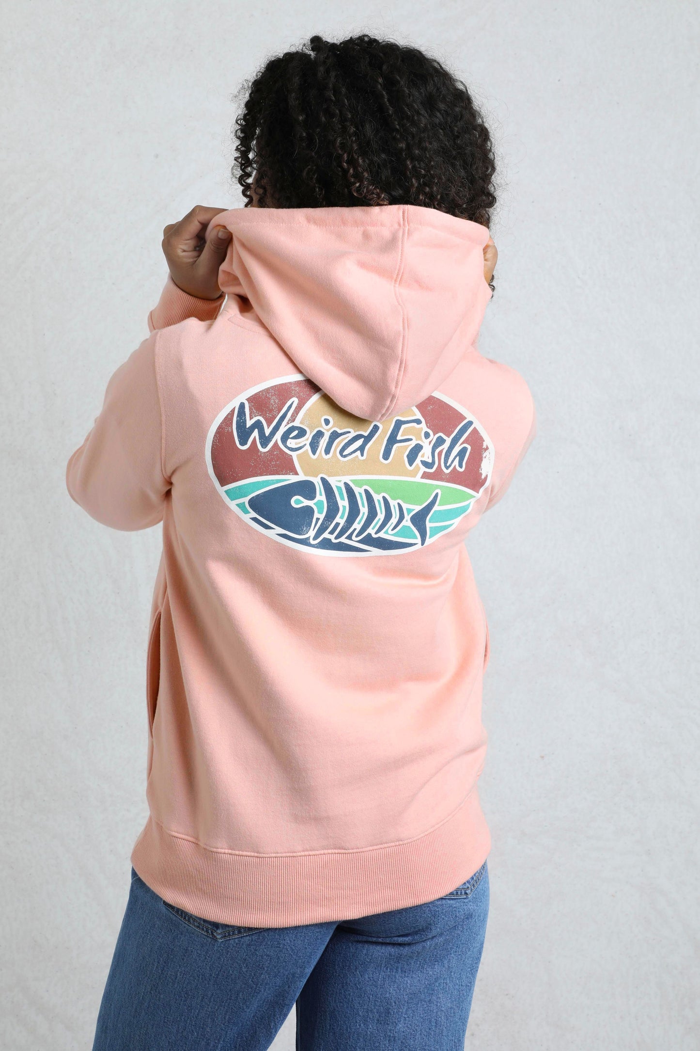 Kira Eco Graphic Pop Over Hoody Dusty Rose