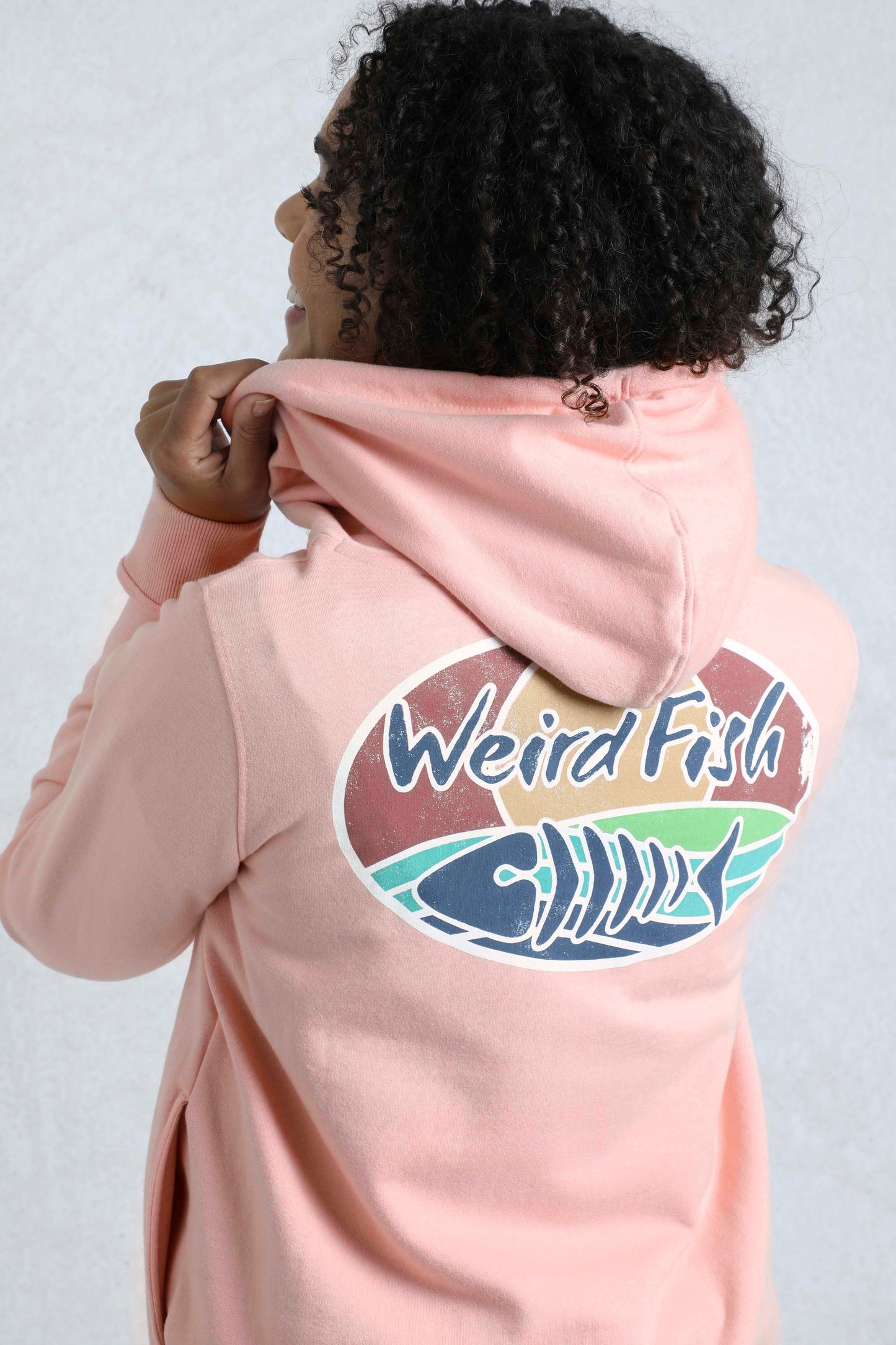 Kira Eco Graphic Pop Over Hoody Dusty Rose