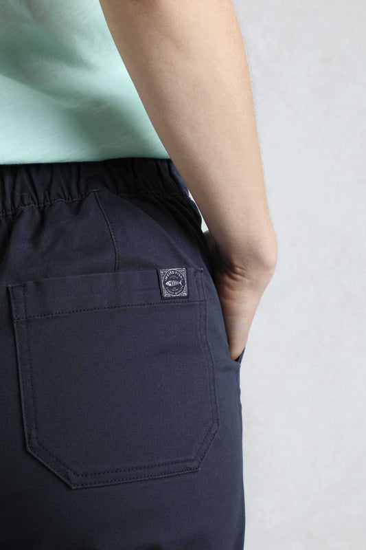 Weird Fish Kinnie Flat Front Shorts Navy