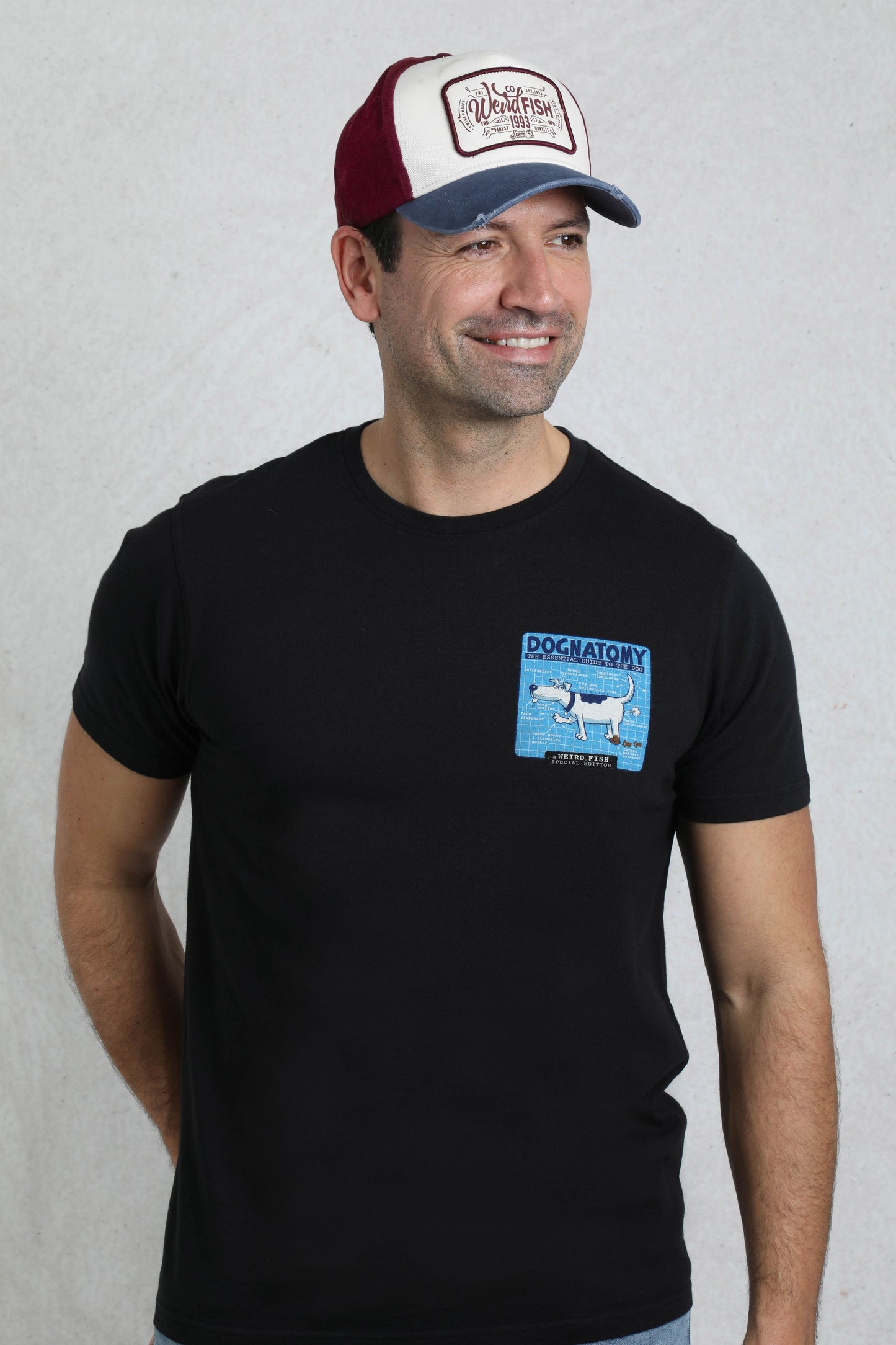 Weird Fish Haywood Vintage Trucker Cap Navy