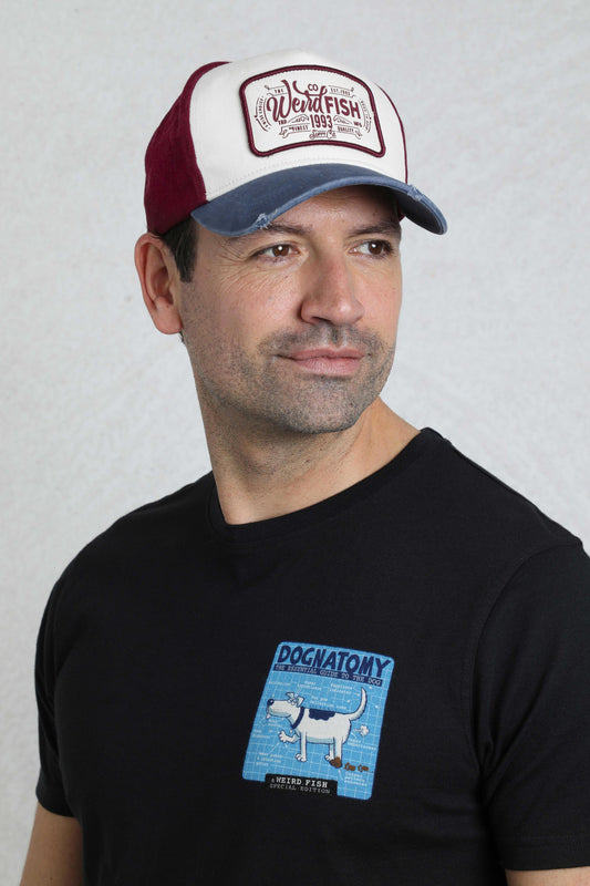 Weird Fish Haywood Vintage Trucker Cap Navy