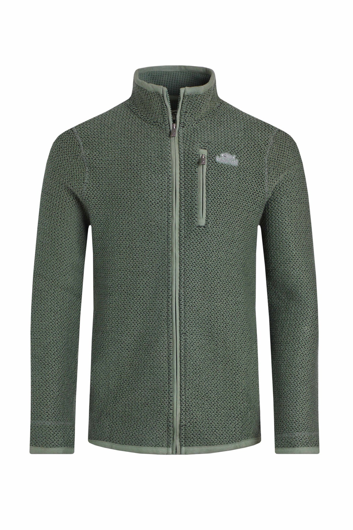 Weird Fish Mens Transom Full Zip Macaroni - Army Green