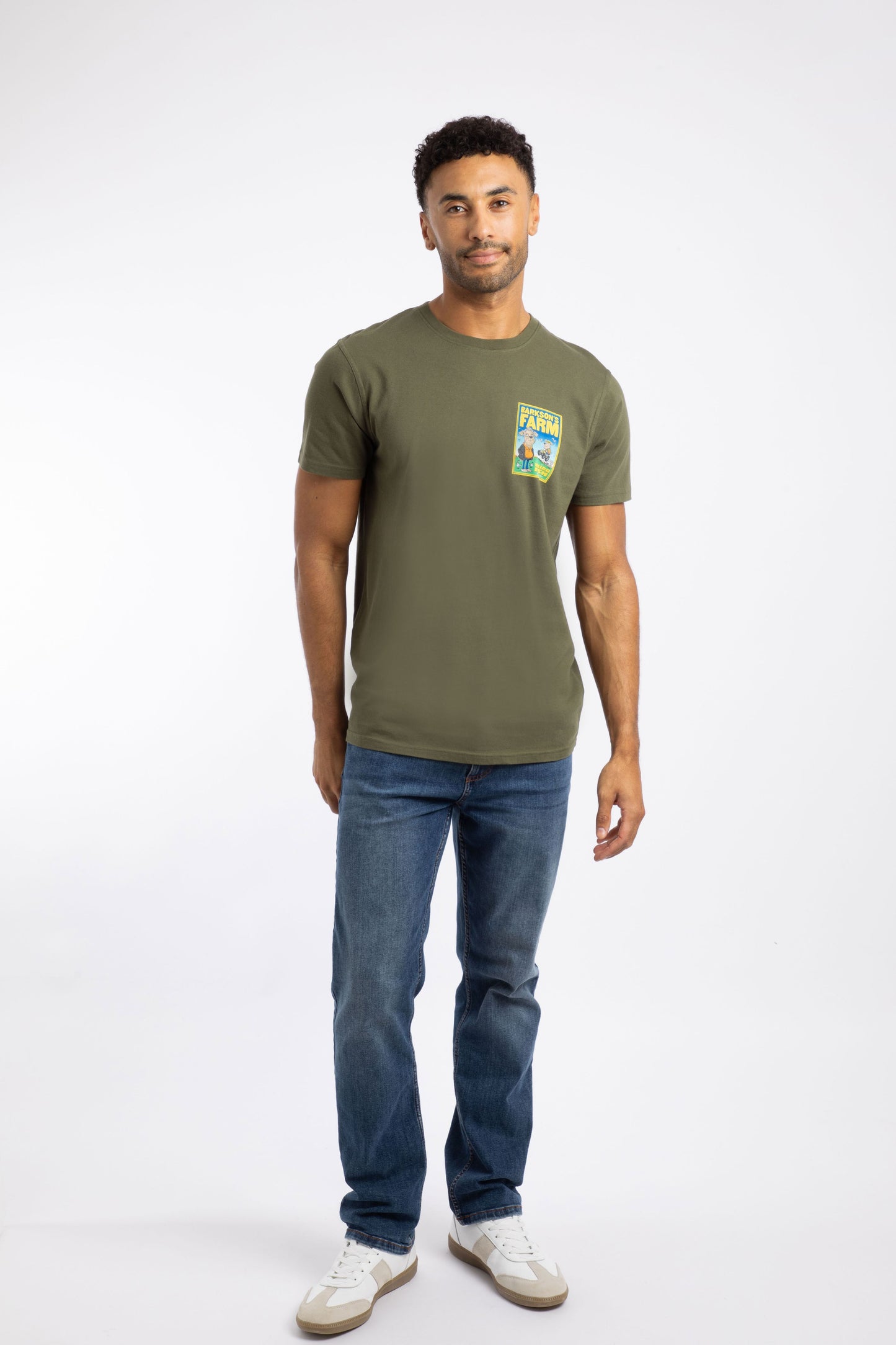 Weird Fish Barkson Farm Artist T-Shirt Green