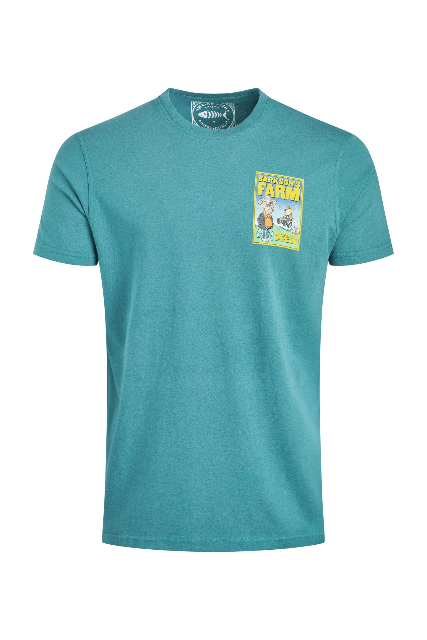 Weird Fish Barkson Farm Artist T-Shirt Teal